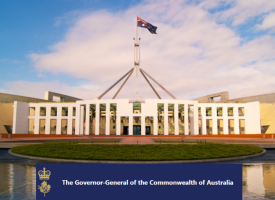 Parliament house with GG logo
