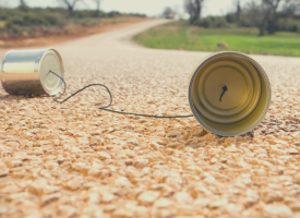 tin cans on string