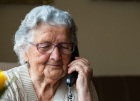 Woman on phone