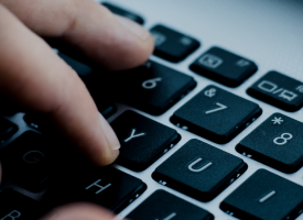 hands on keyboard