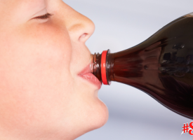 Child drinking soft drink