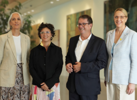 Transcript: Parliament House doorstop AMA President, Professor Stephen Robson, Cancer Council Australia's CEO, Professor Tanya Buchanan, Australian Dental Association Board Director, Dr Angie Nilsson, Executive Manager of Food for Health Alliance, Jane Martin Subject:   Public health leaders unite to call for health levy on sugary drinks