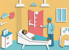Private hospital room