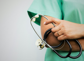 Close up doctor stethoscope