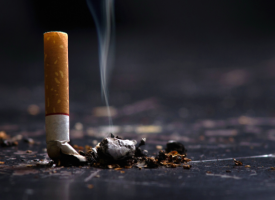 picture of cigarette stubbed out