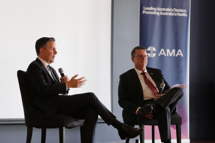 Health Minister and AMA President 