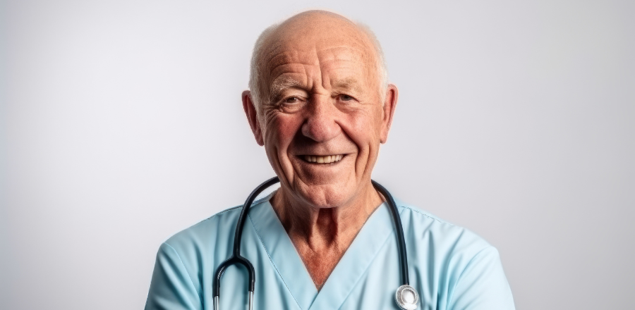older doctor