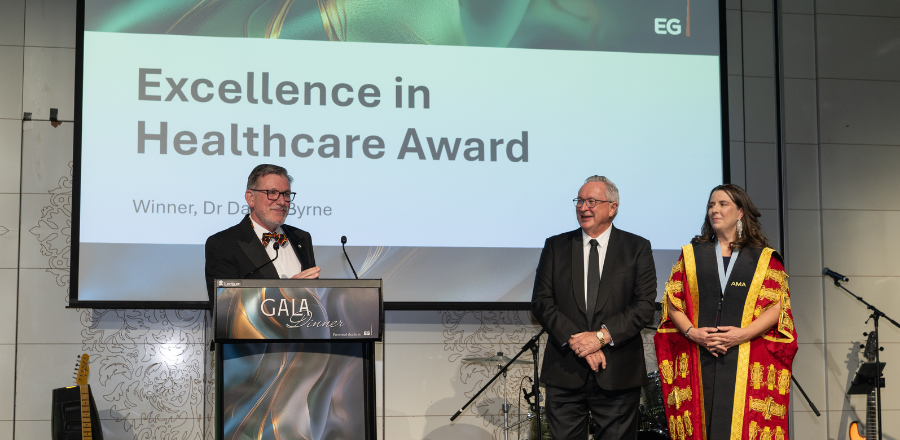 AMA26 Excellence in Healthcare Award Dr Byrne