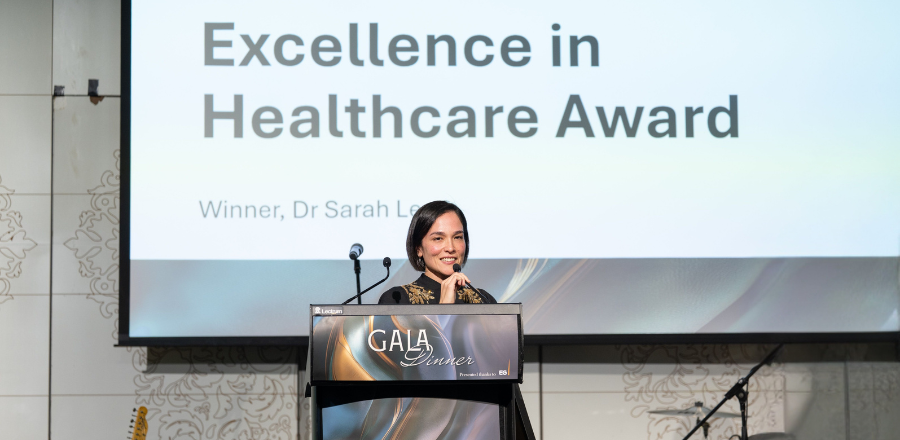 Image of Sarah Le excellence in healthcare awards